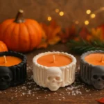Colecție Skull Glow cu lumânări parfumate în formă de craniu